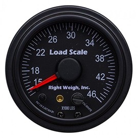 510-46-B Interior Analog Onboard Load Scale - for Tandem Axle Air Suspensions with One Height Control Valve - 7 Color LED