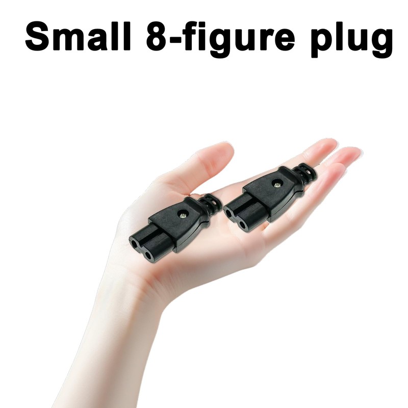 IEC320 C7 2-Pin Plug, Straight Socket, 250 V AC 2.5