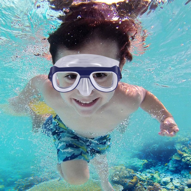 Hacbop Children Safe Snorkeling Diving + Snorkel Set Swimming Set