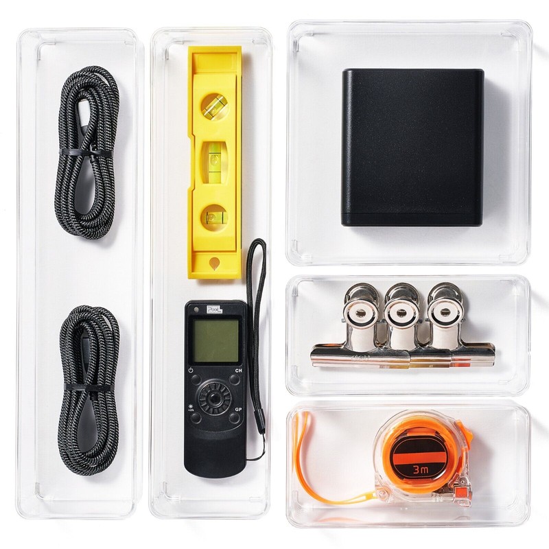 Sorbus Clear Drawer Organizer Set for Office Storage (5-Piece)