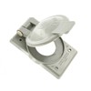 Leviton 7420-CRG 1-Gang Locking 1.60-Inch Diameter, Device Receptacle Wallplate, Weather-Resistant,