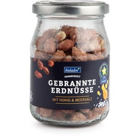 Burnt Peanuts with Honey & Sea Salt in a Deposit Jar