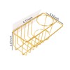blueden 3-in-1 Adhesive Sink Caddy Kitchen Sink Organizer,Stainless Steel Sponge