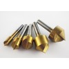 Single Edge 90 ° Chamfer Bit Titanium Set of 5 