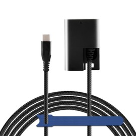Camaisa ACK-E6 DR-E6 DC Coupler Type-C USBC PD Braided Cable to LP-E6 E6N for Canon EOS 6D 7D 60D 70D 80D 90D R R5 R6