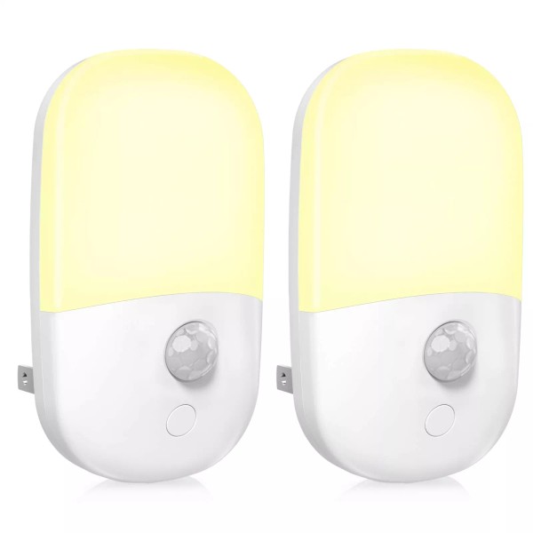 MAZ-TEK Plug in Motion Sensor Dimmable Night Light, Soft Warm