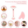 FIDWALL Pink Gua Sha & Jade Roller Set, Face Roller