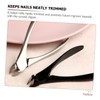 VICASKY 1Pc Nail Trimmers Ergonomic Fingernail Toenail Clippers for Thick