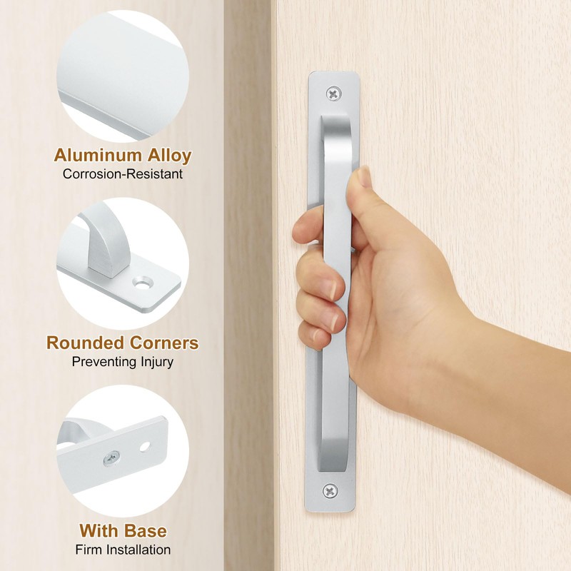 sourcing map 2 Pcs Barn Door Handle, 7.09 Inch Door
