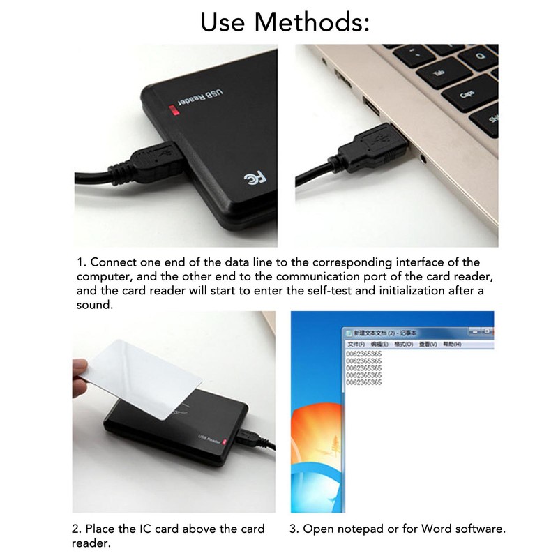 ID Card Reader Low Frequency 125KHZ RFID ID Card Reader