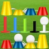 Golf Rubber Tee Driving Range Holder Value 5 Pack with