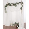 Tewechinb 2 Panels 24Ft Extra Long Wedding Arch Draping Fabric,