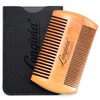 Longivia® Beard Comb Wood Ecological 100% Pear Wood Beard Comb