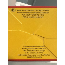 McDonald's LIL McDonalds Happy Meal Toys 2025 Mini # 21 -Golden Happy Meal