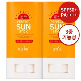 Touch Me 1+1 터치미 퍼펙트 3중 기능성 데일리 유기자차 선스틱  20g 2개 (SPF50+ PA++++) 1+1 Touch Me Perfect Triple Function Daily Organic Sunscreen Stick 20g 2pcs (SPF50+ PA++++)