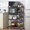ILWorkTLs 4-Tier Free Standing Kitchen Bakers Rack,Kitchen Cart with 4