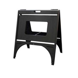 Poly Quick Sign outdoor free standing Sidewalk Sign Stand - BLACK