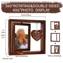 Memorial Gifts for Loss of Mother, Vetbuosa Mom Memorial Picture Frame 4x6, Bereavement Gifts for Loss of Mother Sympathy Gifts Remembrance Gifts Funeral Gifts Condolence Gifts for Loss of Mother, Mom