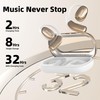 Oraolo Open Ear Headphones, Bluetooth 5.4 Wireless Earbuds with 16.2mm
