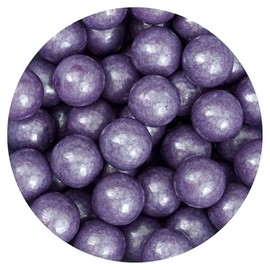 Purple Shimmer Gumballs 1 Inch Gumballs, 2 Pound Bulk Bag (Approx. 110 Pieces), Purple Candy, Gumballs 1 Inch Purple Shimmer, The Hampton Popcorn & Candy Company