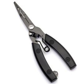 TUNUKE FP01 Fishing Pliers, Fishing, Fluorine Coated Treatment, Rust Proof, Needle Remover, Hook Remover, Line Cutter