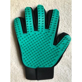 Unbranded Pet Brush Grooming Gloves Dog/Cat Fur Hair Removal Massage- Green
