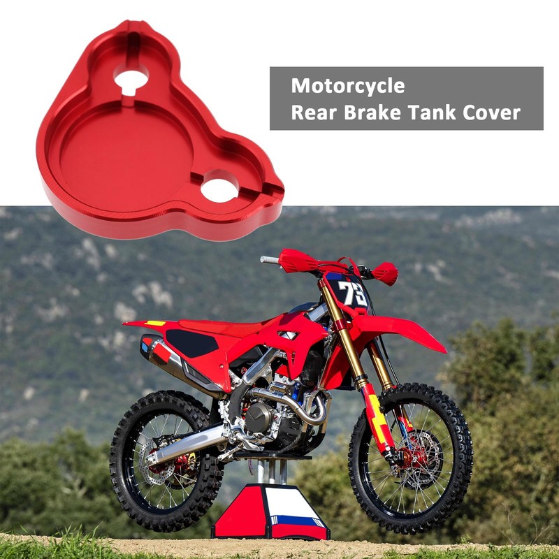 Briny River Motorcycle Rear Brake Reservoir Cap Compatible with Honda