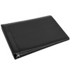 Juvale Check Binder - Black Faux Leather, 7-Ring, 14 x