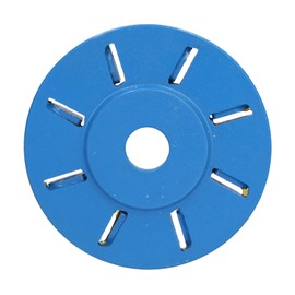 Angle Grinder Wood Carving Disc 8 Teeth Milling Cutter Carving Disc for Wood Cutting Polishing ShapingBlue