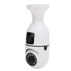 Light Bulb Security Cameras Motion Detection Dual Lens Light Socket