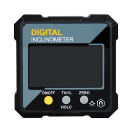 Sarini Digitaler Neigungsmesser, Hochpräzises Winkelmessgerät mit LCD-Anzeige, Mini-Neigungsmesser mit Magnet für den Heimgebrauch und Heimwerkerprojekte