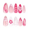 LYMCY Press on Nails, 2025 New Short Almond Fake Nails,