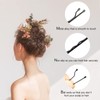 HOYOLS Black Bobby Pins, 5 CM Hair Styling Pins 100