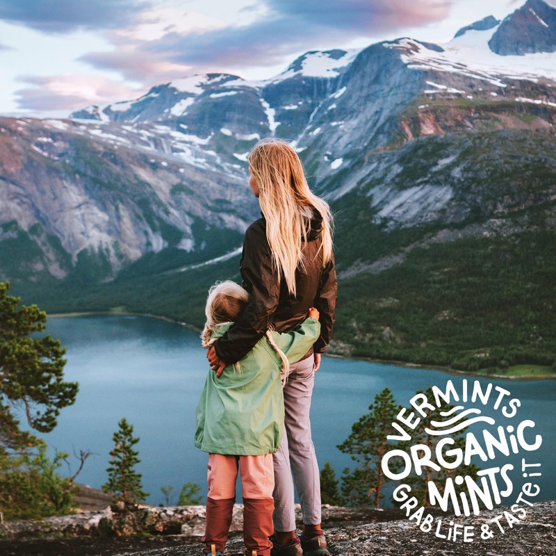 VerMints Organic Breath Mints PepperMint Candy Mints for Real Long-Lasting