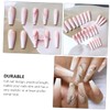 Ipetboom 24Pcs Long Flat Ballet Nail Tips