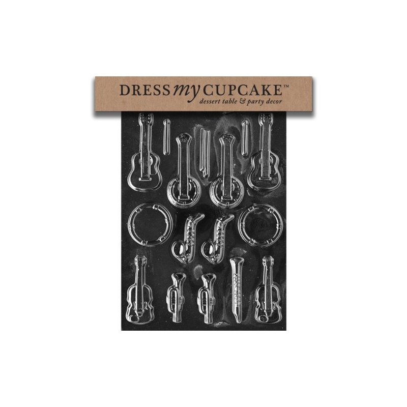 Dress My Cupcake Musical Instruments - Banjo, Guitar, Saxophone, Horns,