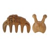 Massage Hair Comb Head Scalp Meridian Comb Y Shape Wooden