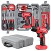 Hi-Spec 58pc Red 8V USB Electric Power Cordless Drill Driver