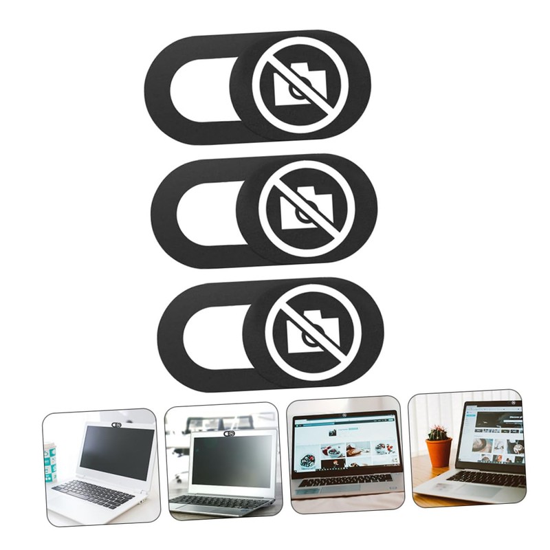 TEHAUX 3PCS Webcam Cover Slide Privacy Stickers for Laptop Tablet