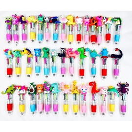 40 Multicolour 4 in 1 Ballpoint Pen Birthday Children Gifts School Fun Pens for Children's Parties