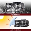 JSBOYAT 4pcs Headlight Assembly w/Bulbs Fit for 1999-2002 Chevy Silverado