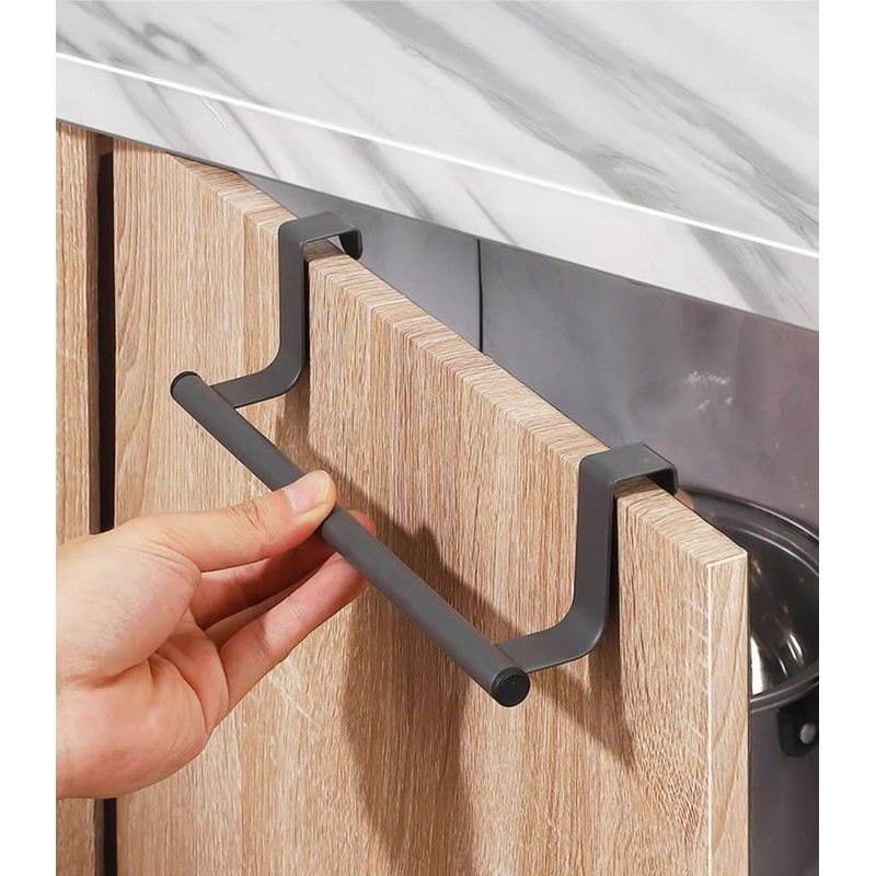 HIDERME Stainless Steel Towel Holder, Towel Hanger for Kitchen and