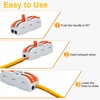 30pc Inline Compact Wire Connectors, USUPERINK Inline Wire Connector, Push