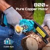 Seesii Mini Chainsaw, 6-inch Mini Chainsaw Cordless, Handheld Electric Power