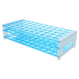 SAFIGLE Test Tube Holder Rack Lab Accessory for Organizing and Sampling Compact Versatile Design for Chemistry and Biology Experiments Blue Color