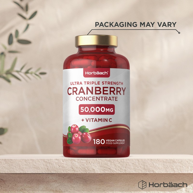 Cranberry Capsules 50,000 mg | High Strength Cranberry Extract with