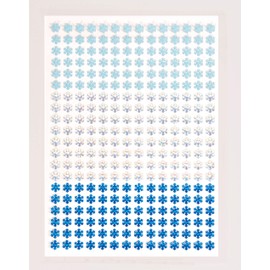 Ice Flowers 3D Stickers for Children to Decorate Cards and Craft Projects (280 Pieces)