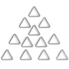 BEYOURD 1 1/2 inch Metal Triangle Rings, Solid Welded Stainless