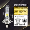 Ruiandsion H4 LED Motorcycle Light Bulb White DC/AC 9-85V Hi/Lo