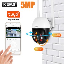 KERUI 5MP IP Camera Wireless WIFI Tuya Outdoor CCTV HD Smart Home Security Infrared US